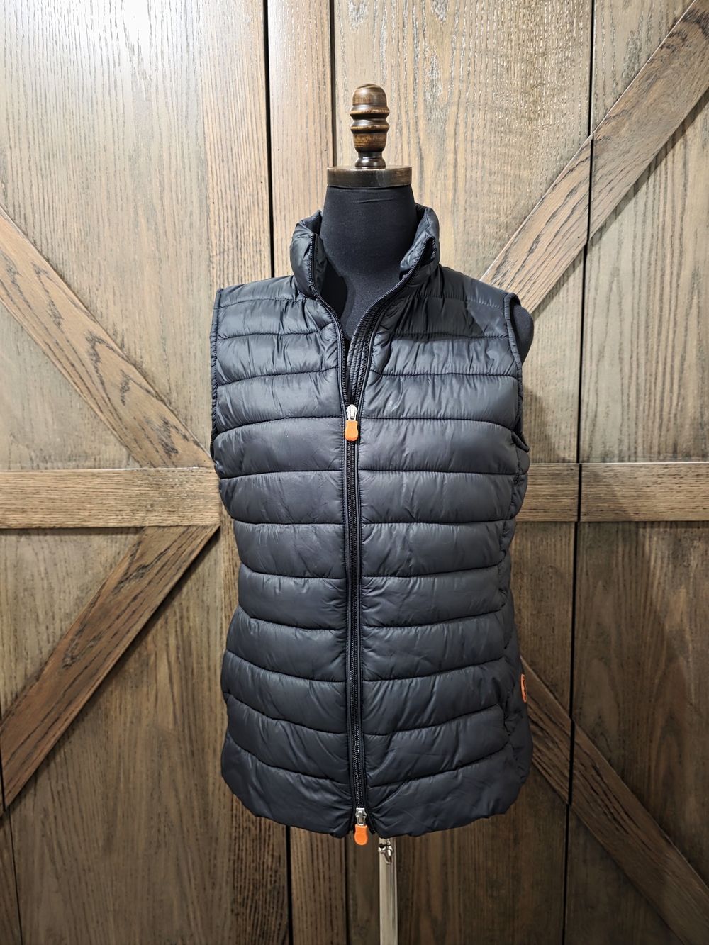 SAVE THE DUCK Black Quilted Lightweight Puffer Vest